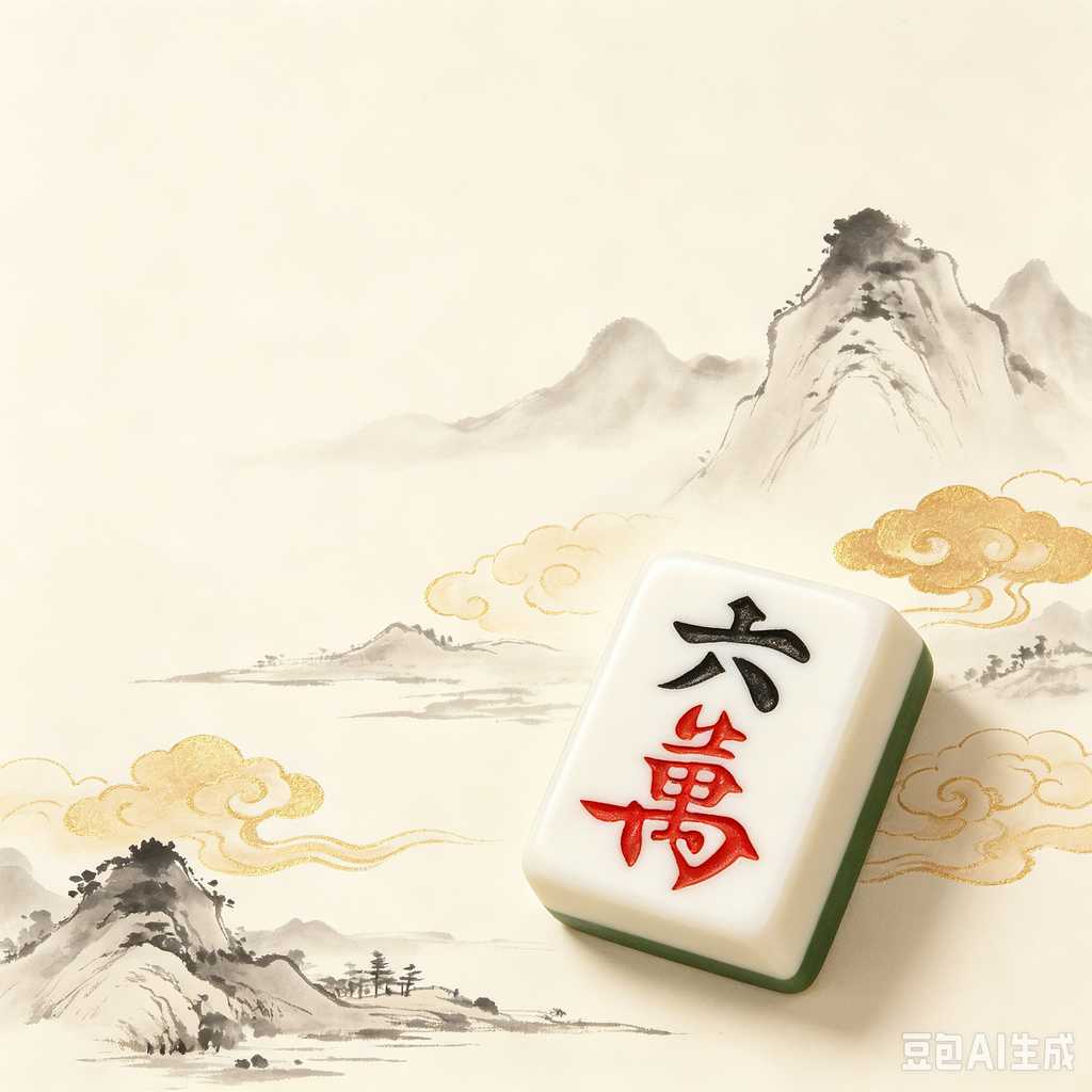 gradient green mahjong set